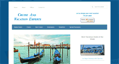 Desktop Screenshot of cruiseandvacationexperts.com
